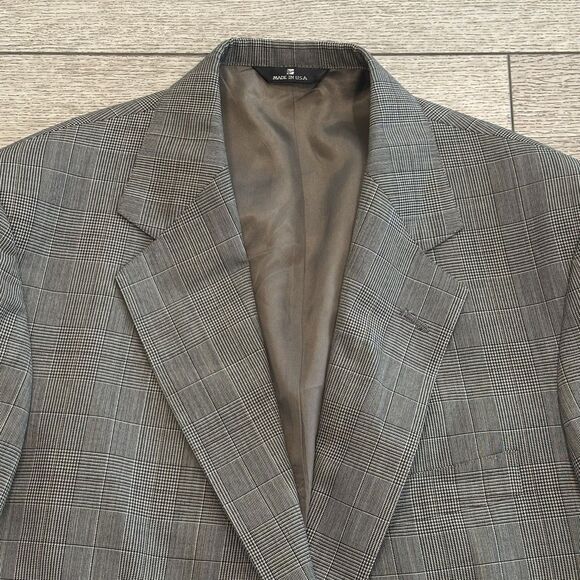 Polo‎ University Club Ralph Lauren Plaid Sport Coat Blazer Jacket 42 Preppy